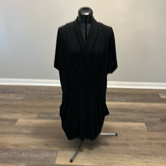 Excellent Black Pullover Kimono Dress Size M - Picture 2 of 14